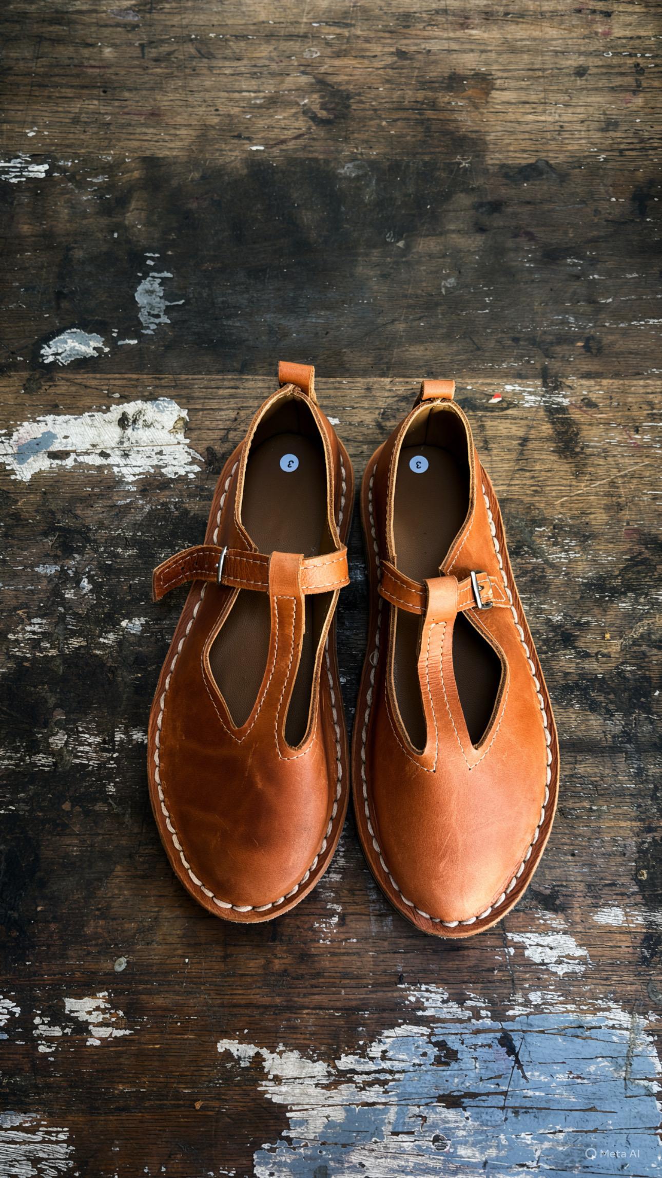 Leather Baby Doll Shoes – Classic T-Strap Mary Janes