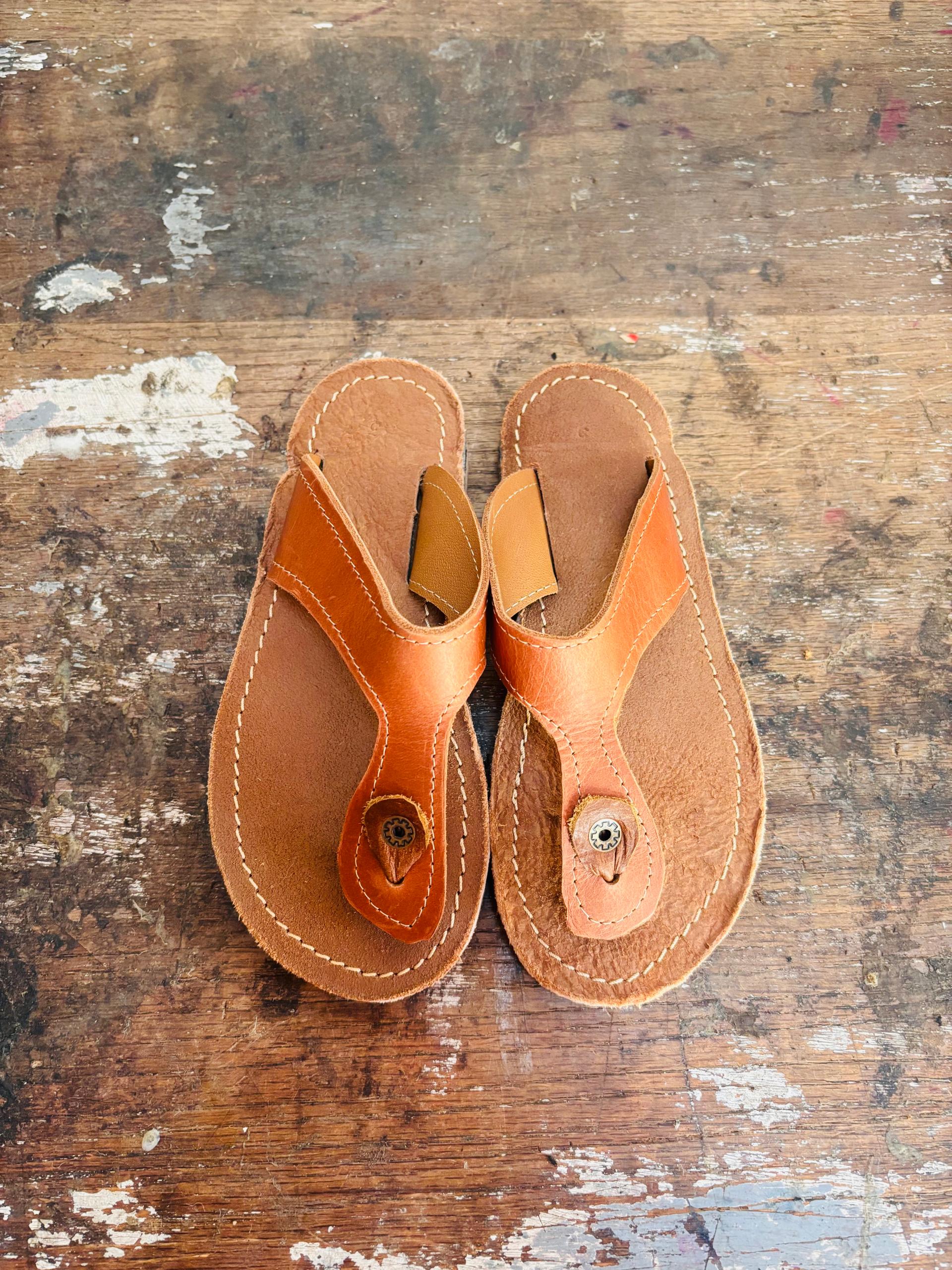 Handcrafted Genuine Leather Thong Sandals 